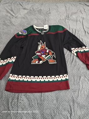 Adidas Arizona Coyotes NHL Hockey Jersey - Black Size 52 NWT $180